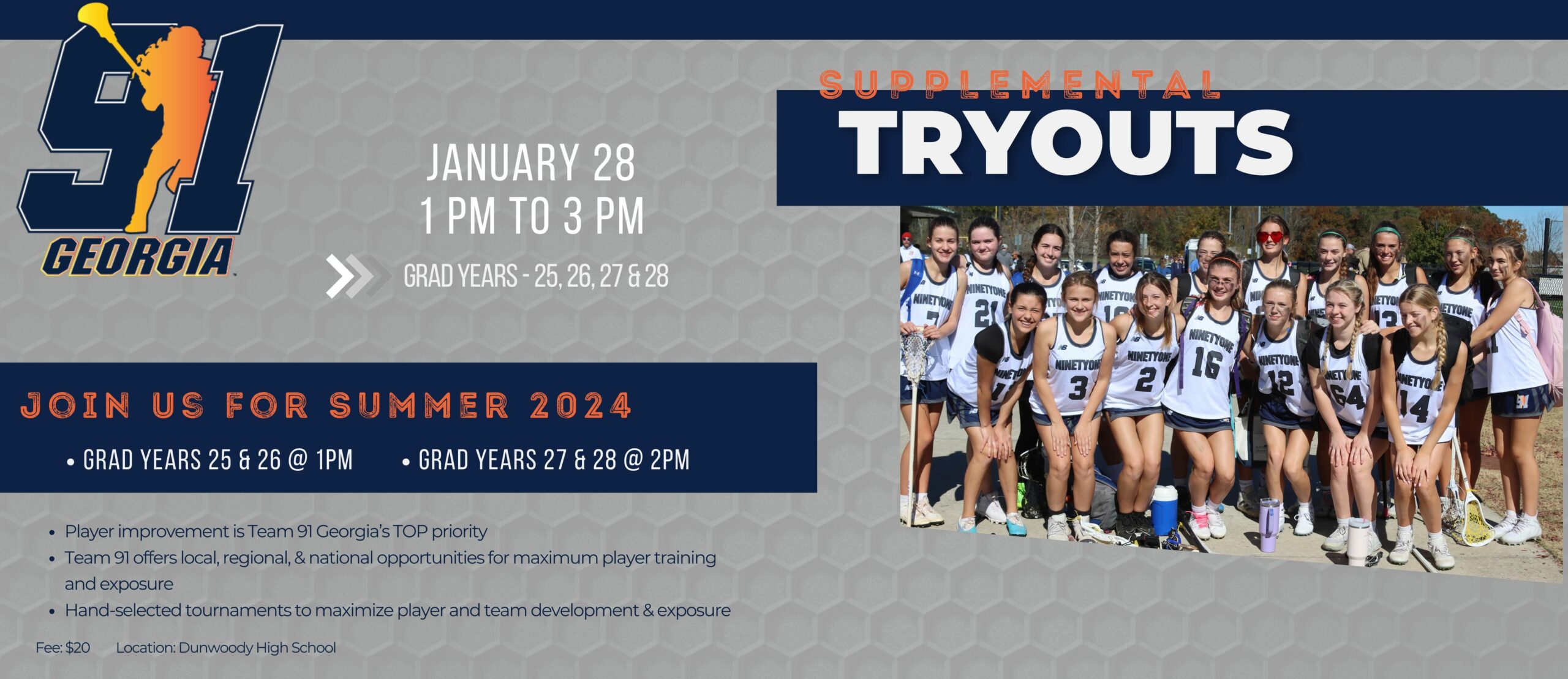 Girls Supplemental Tryout &#8211; January 28, 2024